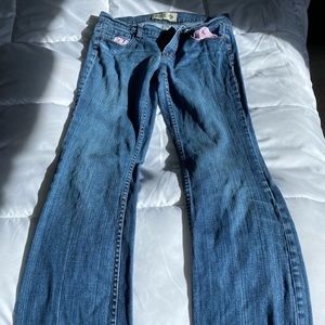 og y2k pink bootcut jeans